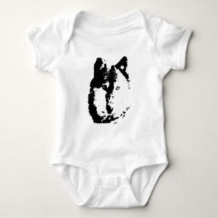 Body Para Bebé Lobo del Arte Pop