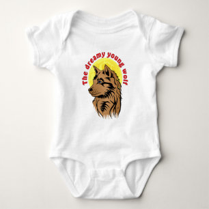 Body Para Bebé lobo joven soñando