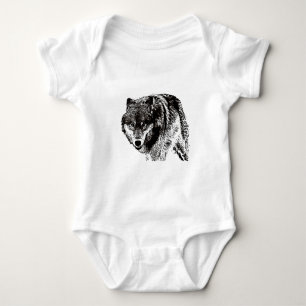 Body Para Bebé Lobo Salvaje