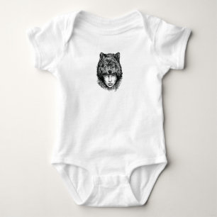 Body Para Bebé Lobo Solitario
