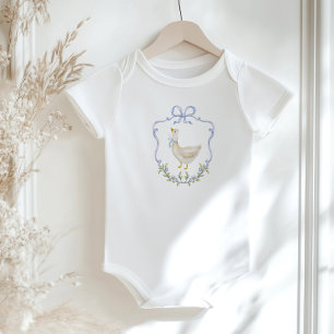 Body Para Bebé Loca oca azul lazo Cresta Baby shower