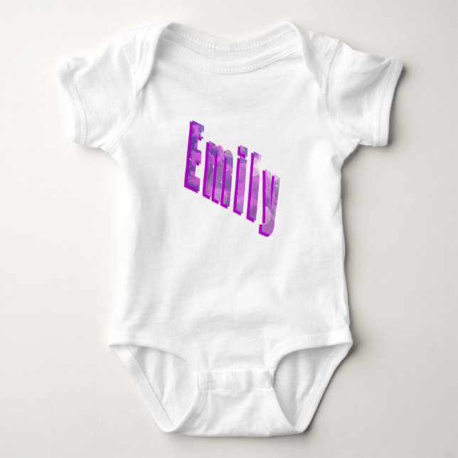 Body Para Bebé Logo de Emily Dimensional, (Anverso)