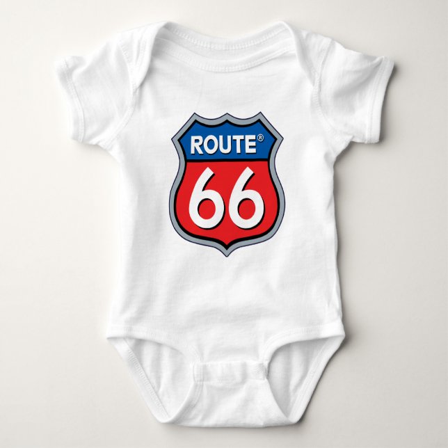 Body Para Bebé Logo de la ruta 66 (Anverso)