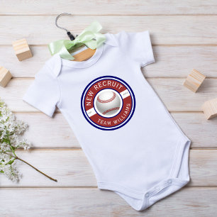 Body Para Bebé Logo de "Nuevo Personalizado" nombre familiar de b