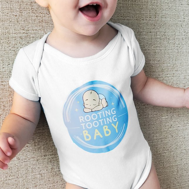 Body Para Bebé Logo de Rooting Tooting Baby (Happy Little Rooting Tooting Baby!)