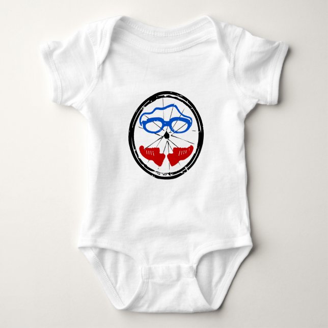 Body Para Bebé Logo de Triathlon Freak (Anverso)