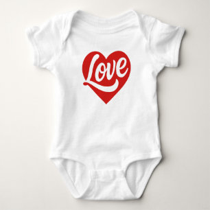 Body Para Bebé Logotipo de corazón de amor – Símbolo romántico ro