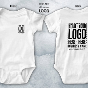 Body Para Bebé Logotipo Empresarial Personalizado Corporativo Mod