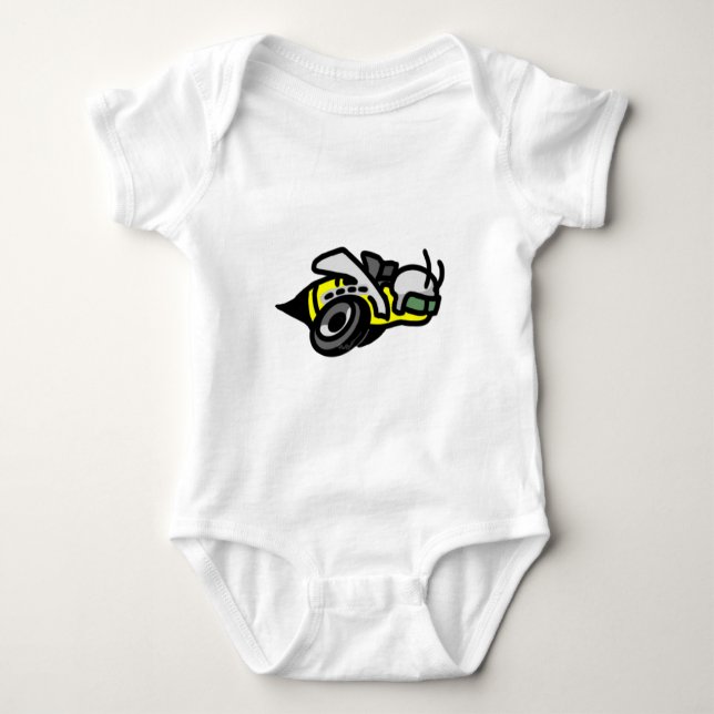 Body Para Bebé Logotipo estupendo de la abeja de Dodge (Anverso)
