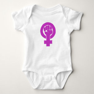 Body Para Bebé Logotipo, feminista/feminista, igualdad/igualidad: