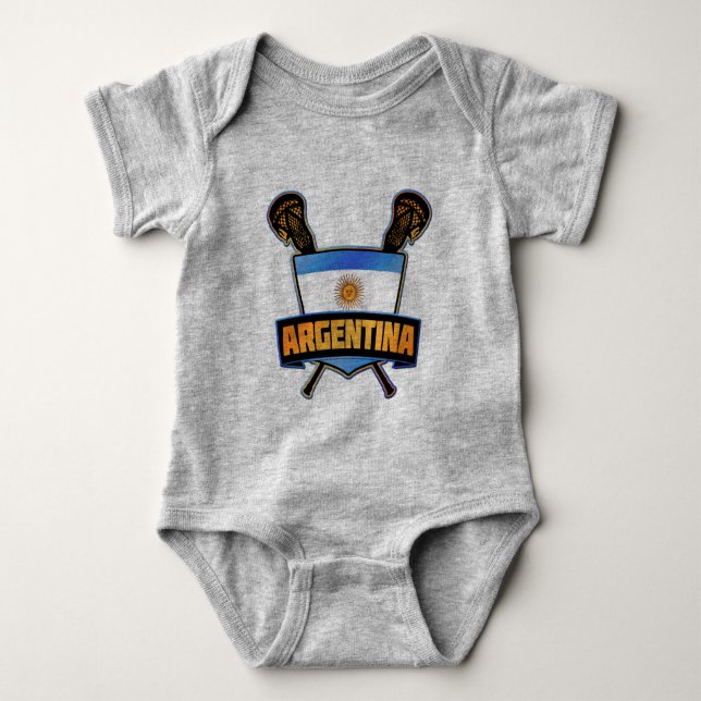 Body Para Bebé Logotipo Lacrosse de Argentina (Anverso)