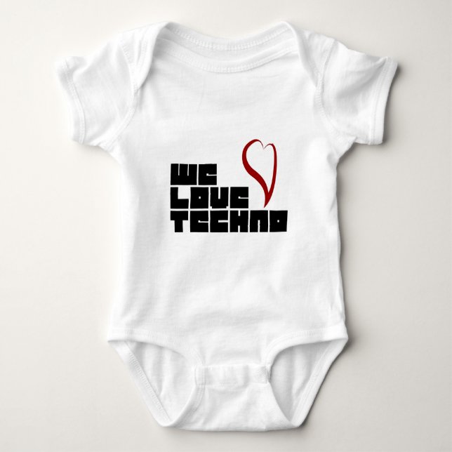 Body Para Bebé Logotipo-Nosotros-Amor-Techno (Anverso)