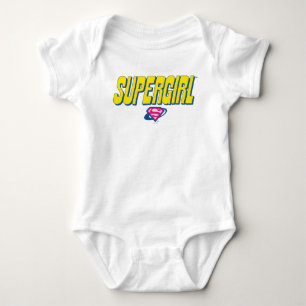 Body Para Bebé Logotipo Pop Supergirl
