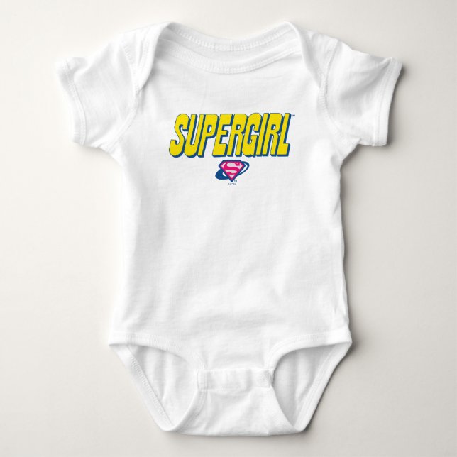 Body Para Bebé Logotipo Pop Supergirl (Anverso)