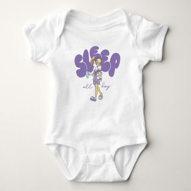 Body Para Bebé Lola Bunny Duerme Todo el Día (Anverso)