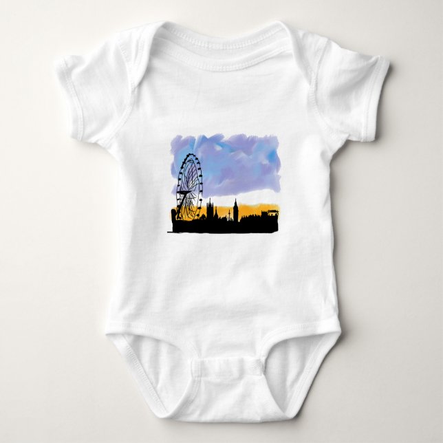 Body Para Bebé London Eye Skyline Art, Regalos que puedes persona (Anverso)