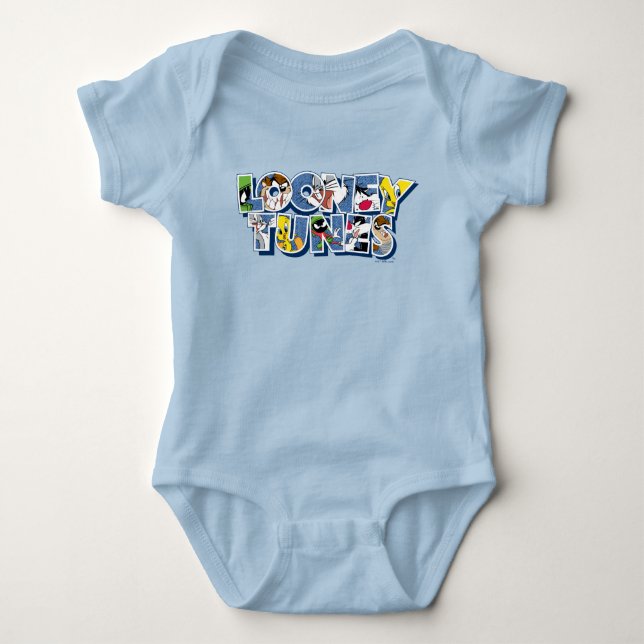 Body Para Bebé LOONEY TUNES™ Characters in Lettering (Anverso)