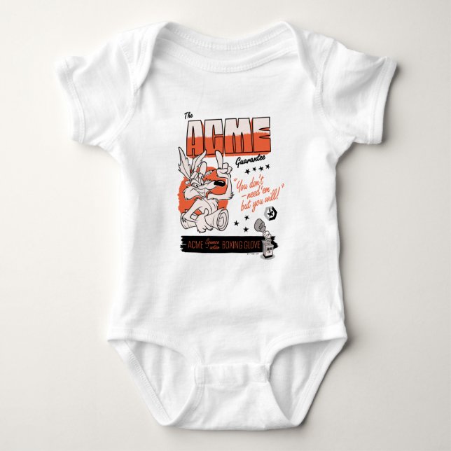Body Para Bebé LOONEY TUNES™ | WILE E. COYOTE™ ACME Boxing Glove (Anverso)