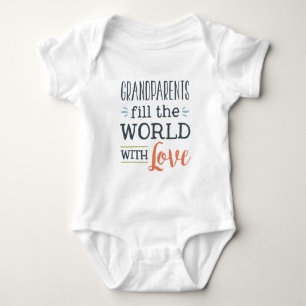Body Para Bebé Los abuelos llenan el mundo del bebé unisex del