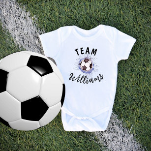 Body Para Bebé Los chicos de la pelota de fútbol personalizado
