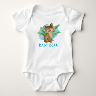 Body Para Bebé Los chicos personalizados tienen el oso tropical B