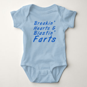 Body Para Bebé Los corazones y Blastin de Breakin Farts juego del