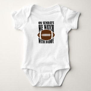 Body Para Bebé Los Domingos Vemos Fútbol Con Papá