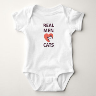 Body Para Bebé Los hombres de verdad aman los gatos