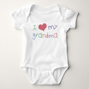 Body Para Bebé Los niños aman al bebé orgánico de la abuela/cr