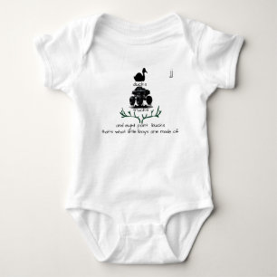 Body Para Bebé "...los niños están hechos de..." Personalizable