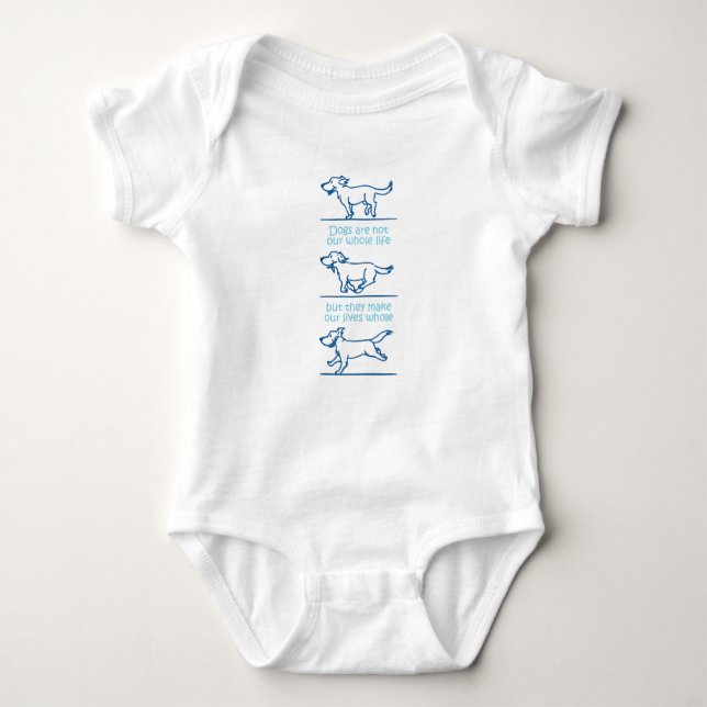 Body Para Bebé Los perros hacen nuestras vidas completas (Anverso)
