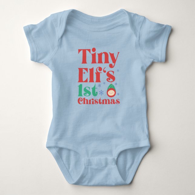 Body Para Bebé Los primeros Navidades de Tiny Elf (Anverso)