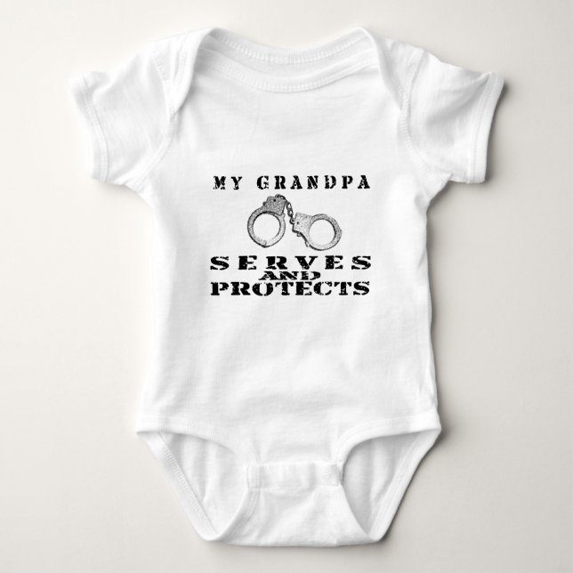 Body Para Bebé Los servicios del abuelo protegen - el gorra (Anverso)