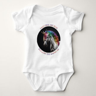 Body Para Bebé Los unicornios son reales