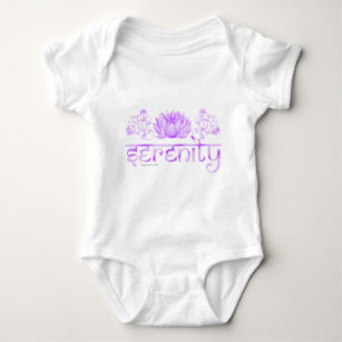 Body Para Bebé Loto de la serenidad en púrpura