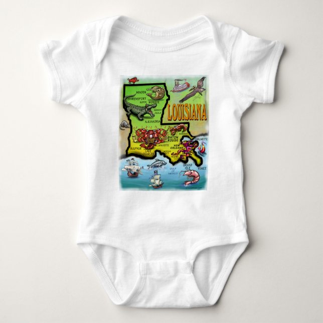 Body Para Bebé Louisiana (Anverso)