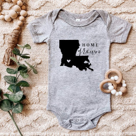 Body Para Bebé Louisiana Home Grown State Tee
