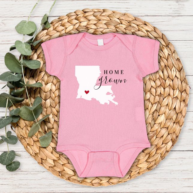 Body Para Bebé Louisiana Home Grown State Tee (Subido por el creador)