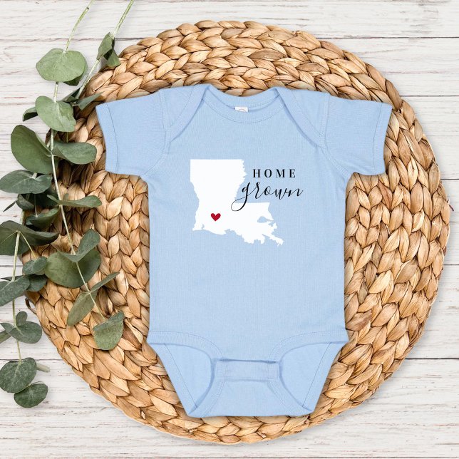 Body Para Bebé Louisiana Home Grown State Tee (Subido por el creador)