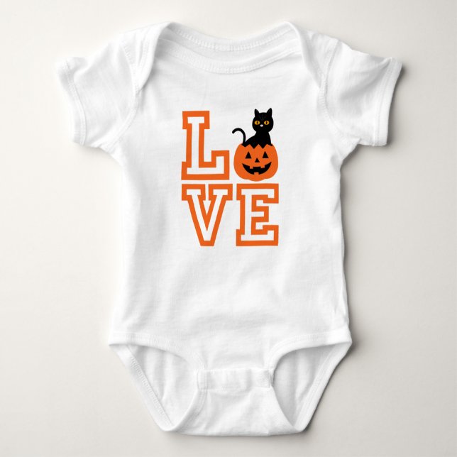 Body Para Bebé Love Baby Halloween Baby Bodysuit (Anverso)