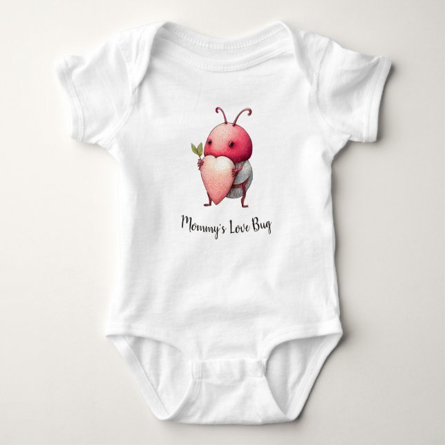 Body Para Bebé Love Bug Funny Beetle ilustracion Personalizar del (Anverso)