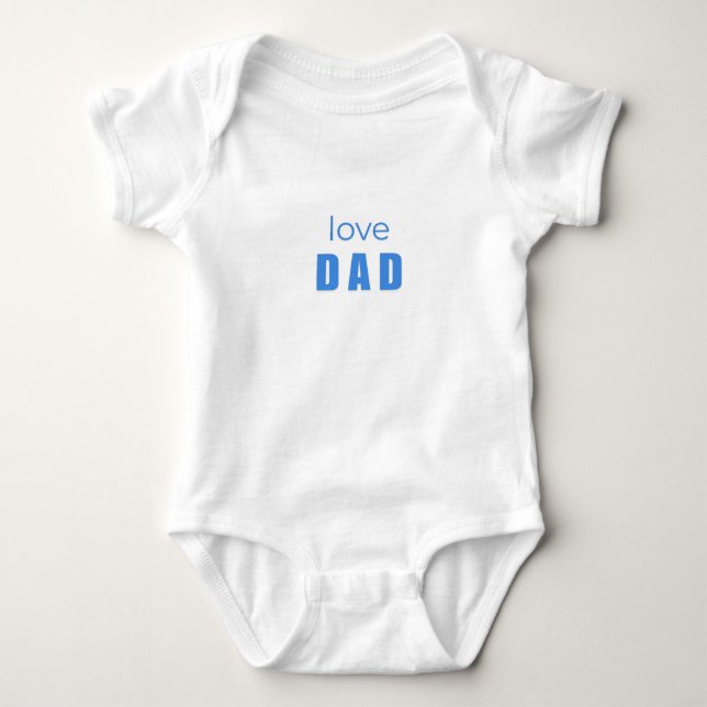 Body Para Bebé Love Dad Baby Boy Bodysuit (Anverso)