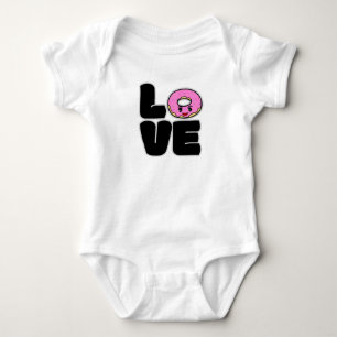 Body Para Bebé Love Donuts Kawaii