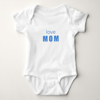 Body Para Bebé Love Mom Blue Newborn Bodysuit
