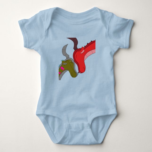 Body Para Bebé Love: Momma and Baby Dragon Bodysuit (Anverso)