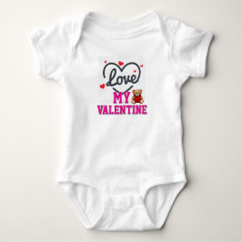 Body Para Bebé Love My Valentine Day Bodysuit