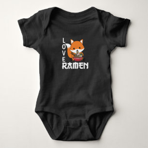 Body Para Bebé Love Ramen Cute Fox Kawaii Foxes
