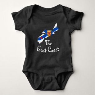 Body Para Bebé Love The East Coast Heart Nova Scotia shirt