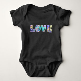 Body Para Bebé LOVE Unique 3D Modern Graphic, Guay Black