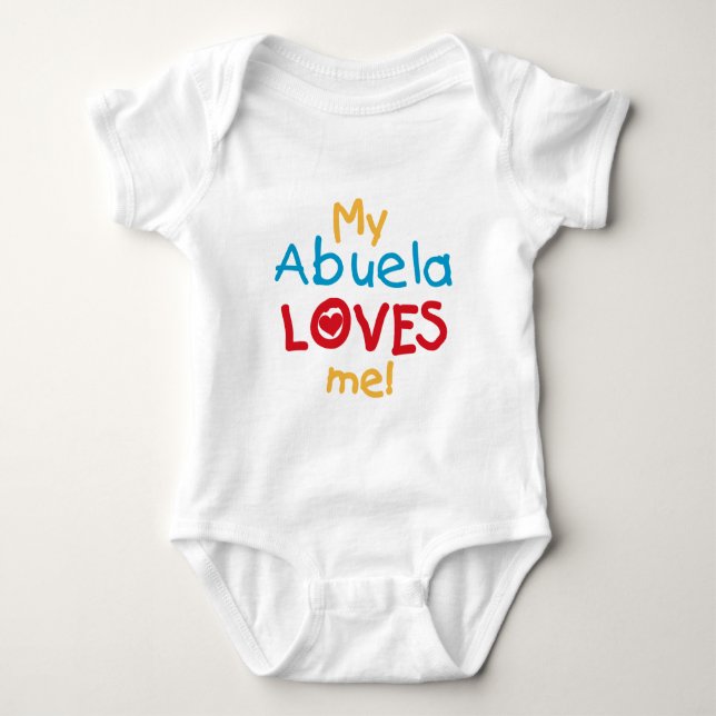 Body Para Bebé LOVESMEabuela (Anverso)